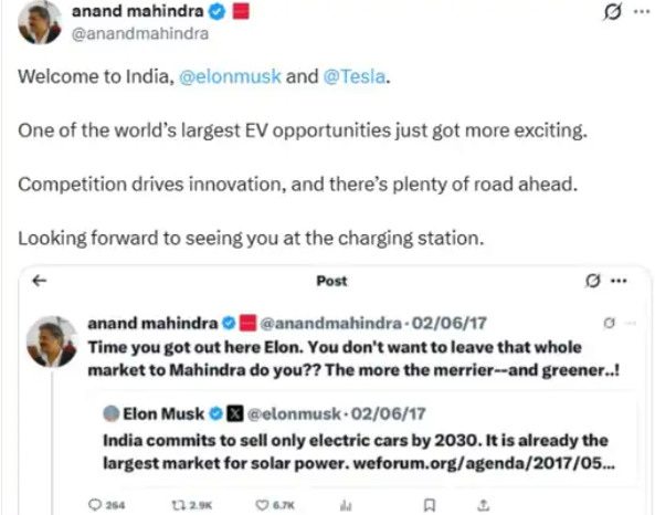 Tesla's first store has opened in Mumbai.
