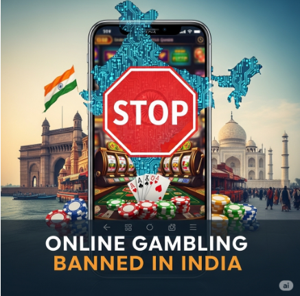 Online gambling is banned in India 