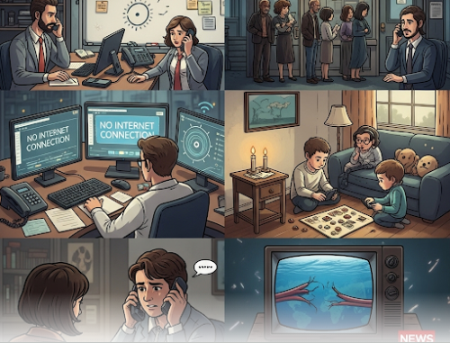 Optic fiber cable cut in Red Sea