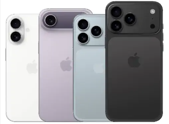 Leaked image of Apple iPhone-17 series phones.